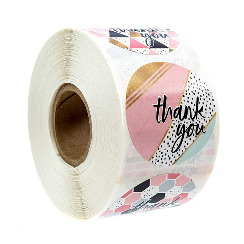 Lot d'autocollants graphique "Thank you"