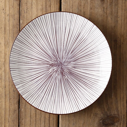 Assiette à motif, inspiration japonaise