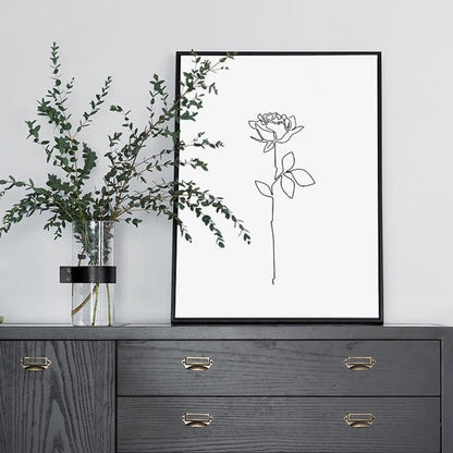 Toile "Simplicité linéaire"