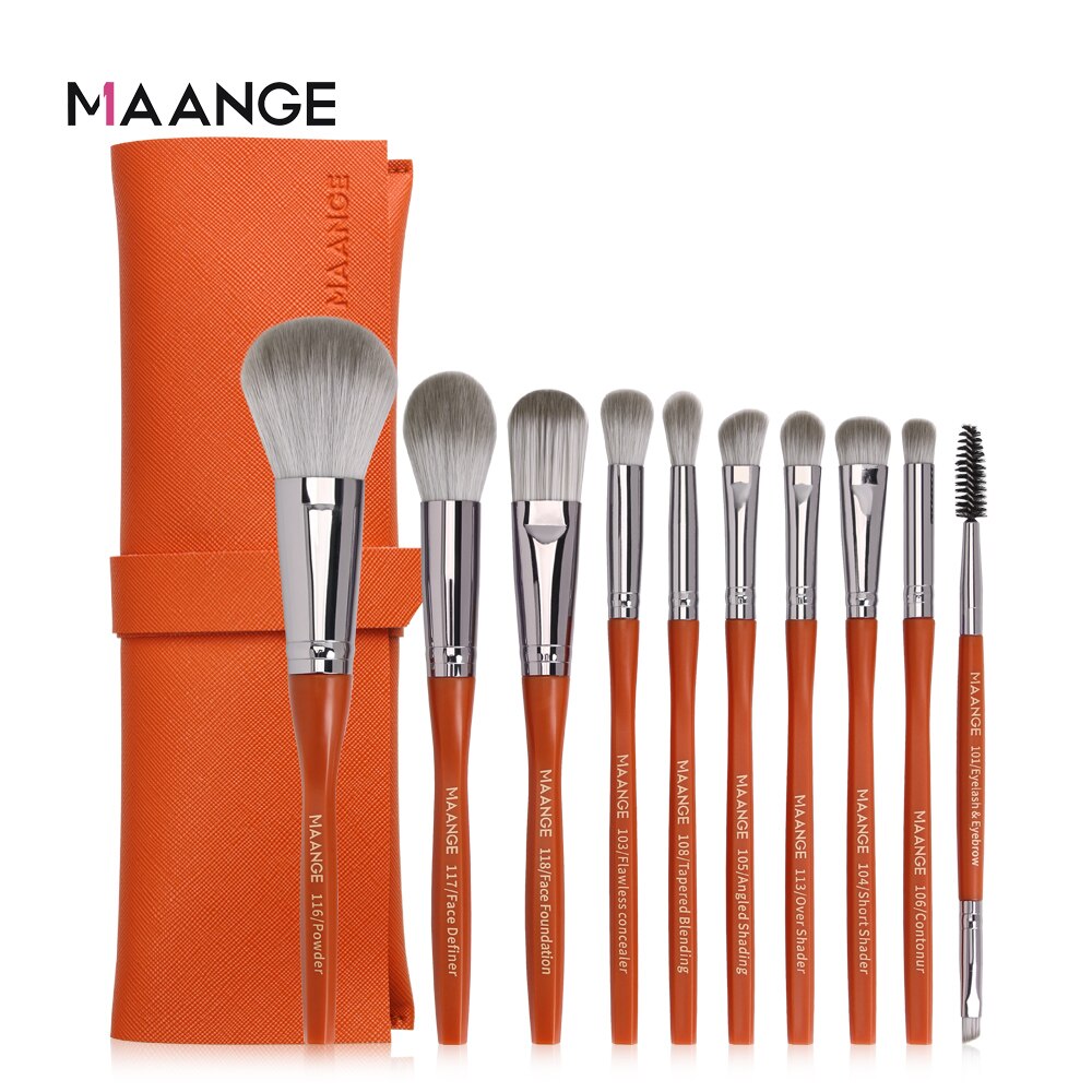 Set de 10 pinceaux Maange