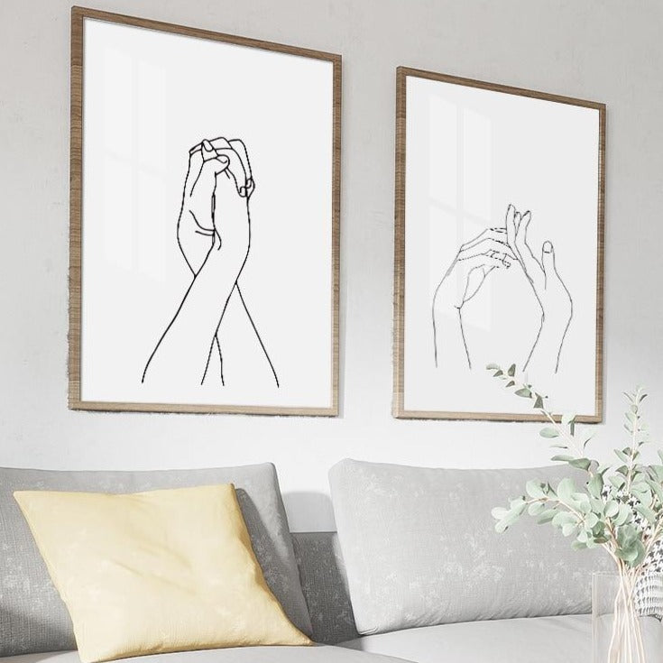 Toile "Simplicité linéaire"