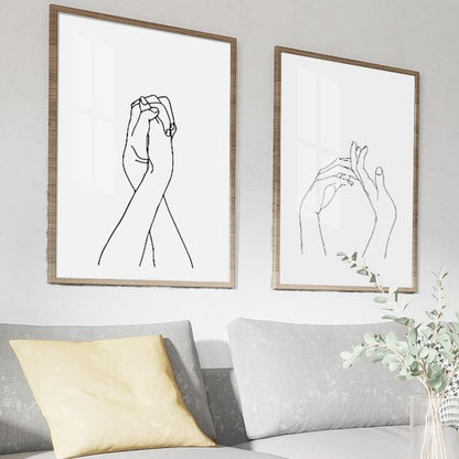 Toile "Simplicité linéaire"