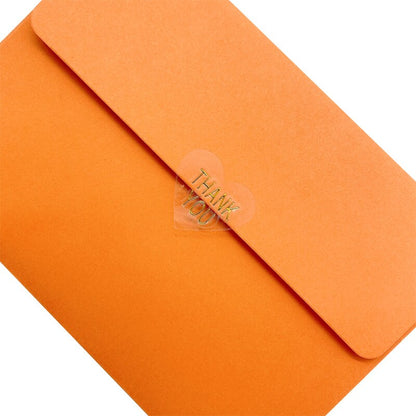 Lot de 100 autocollants transparents, coeur "handmade with love" et "thank you"