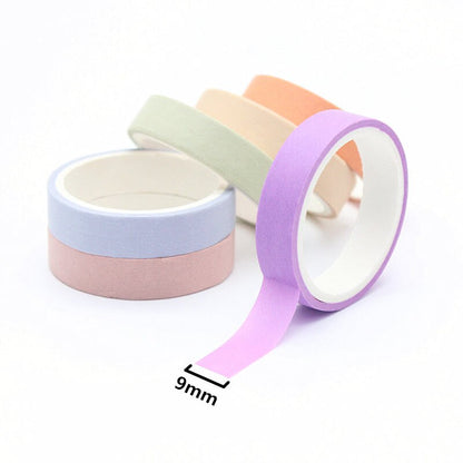 Lot de 6 rubans adhésifs colorés, masking tape