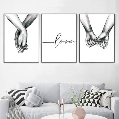 Toile "main dans la main"