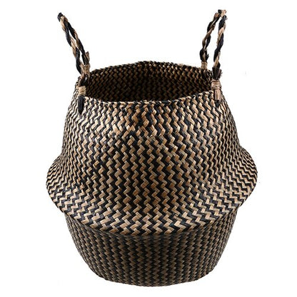 Cache-pot/panier en paille
