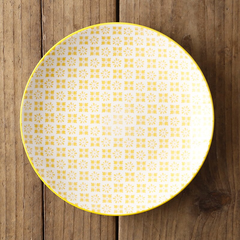 Assiette à motif, inspiration japonaise