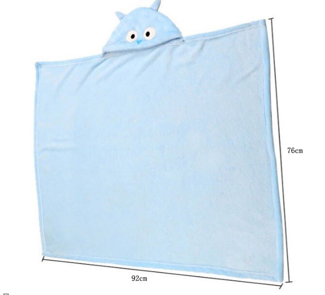 Peignoir/couverture à capuche animal