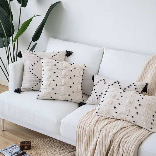 Housse de coussin "minimal boho"