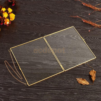 Cadre photo transparent en verre