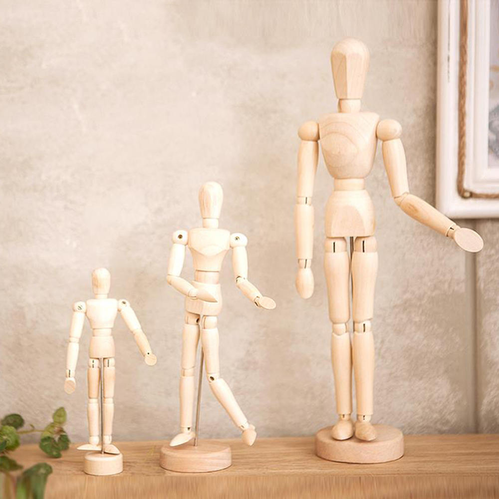 Mannequin en bois articulé