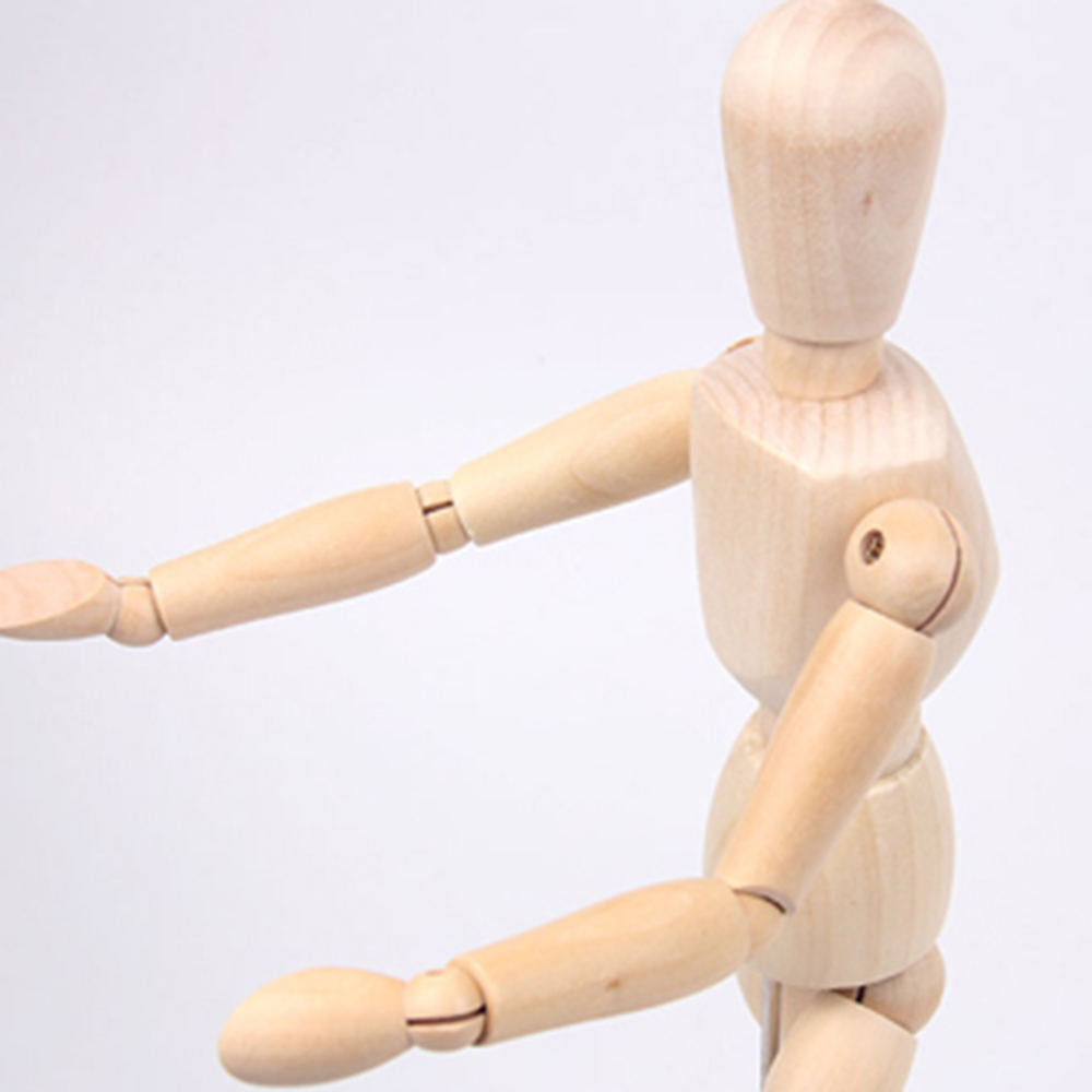 Mannequin en bois articulé