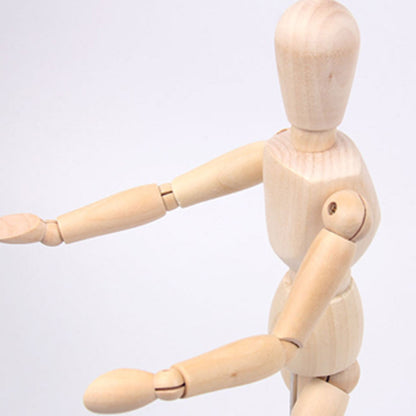Mannequin en bois articulé