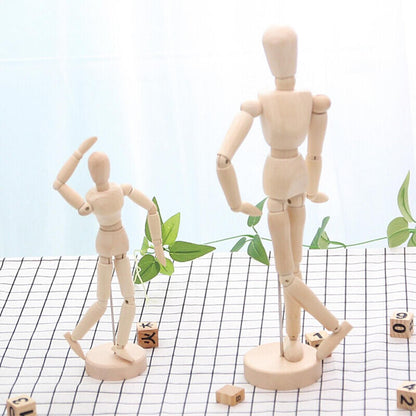 Mannequin en bois articulé