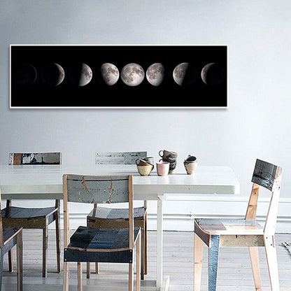 Toile "phases de la lune"