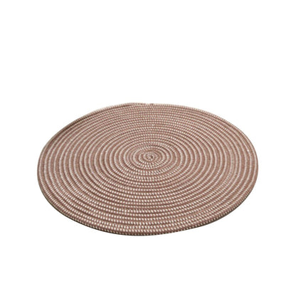Tapis minimaliste rond