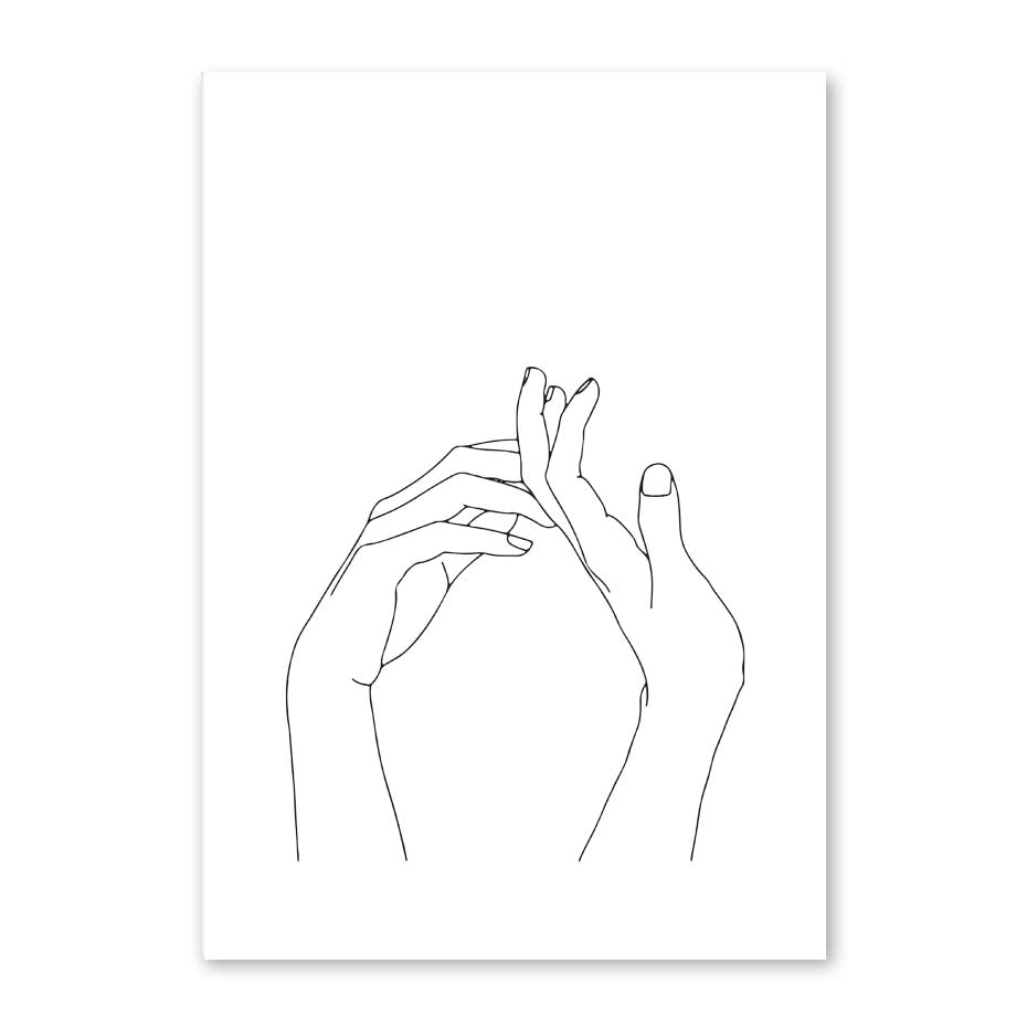 Toile "Simplicité linéaire"