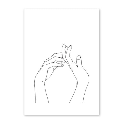 Toile "Simplicité linéaire"