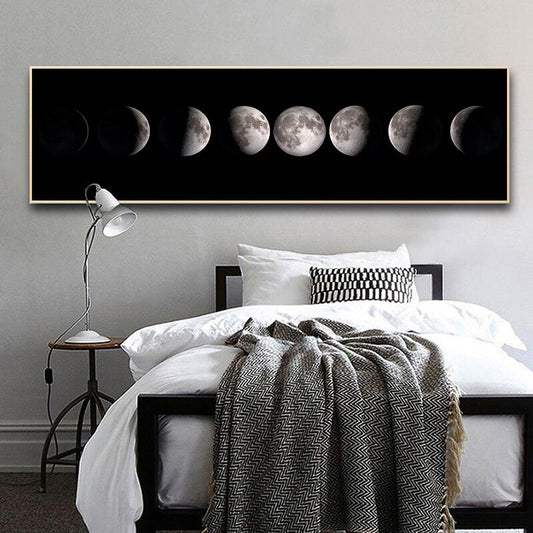 Toile "phases de la lune"