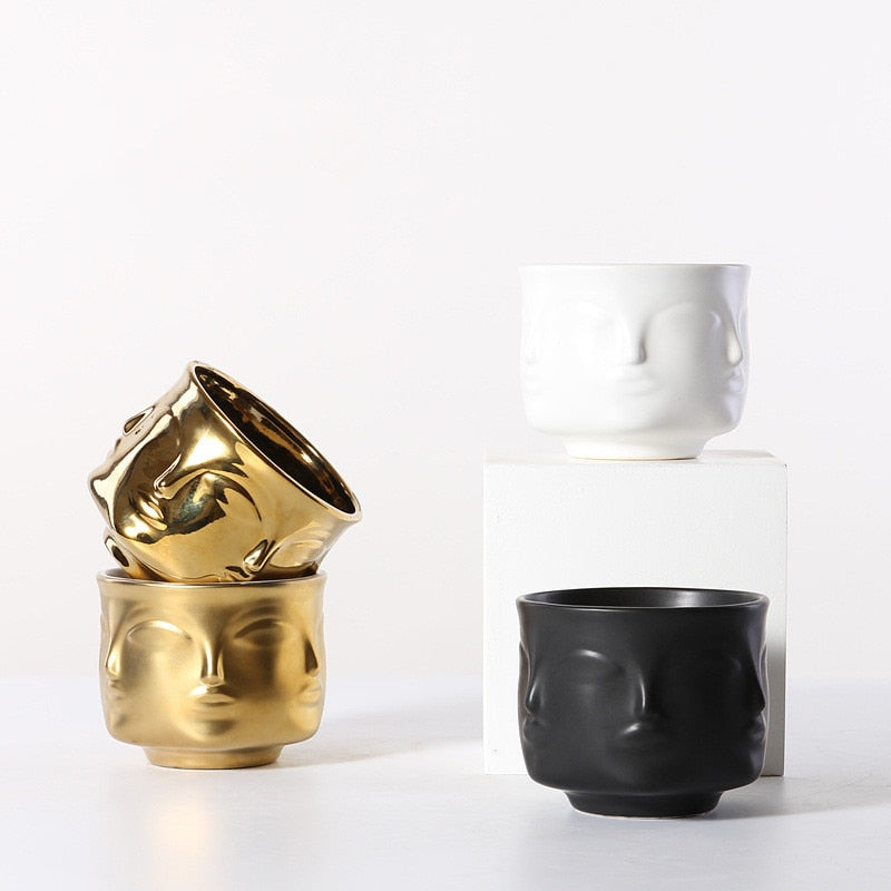 Mini cache-pot multi-face