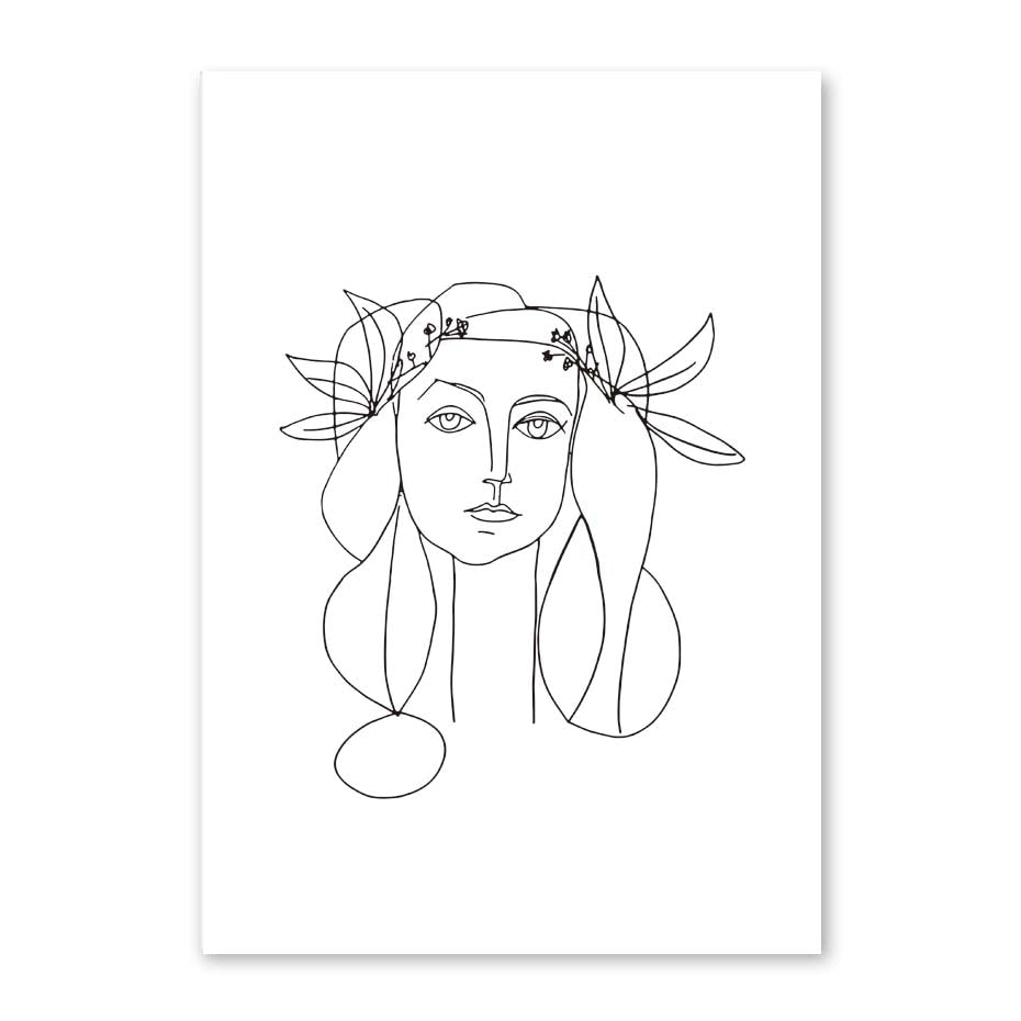 Toile "Simplicité linéaire"