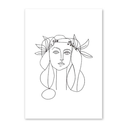 Toile "Simplicité linéaire"