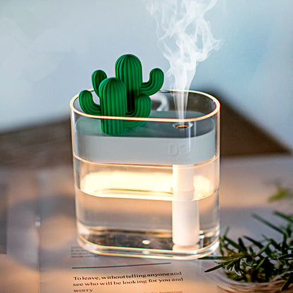 Purificateur d'air, humidificateur, diffuseur d'huile essentielle mini-cactus