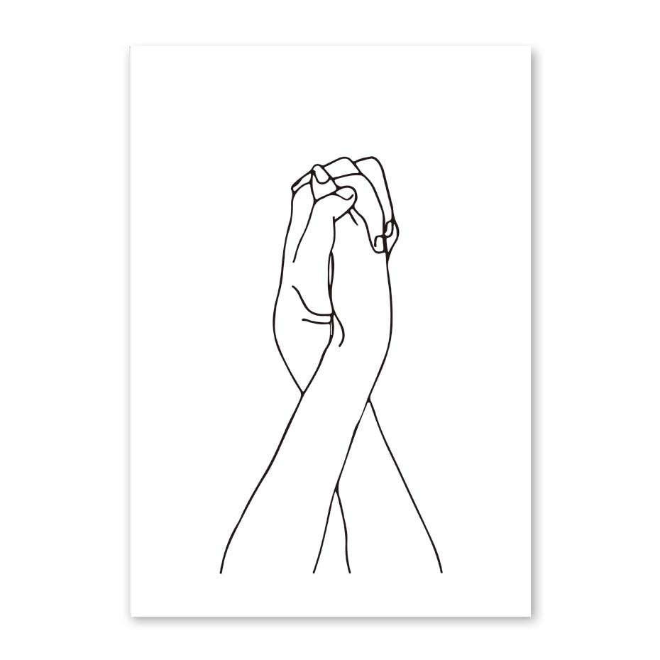 Toile "Simplicité linéaire"