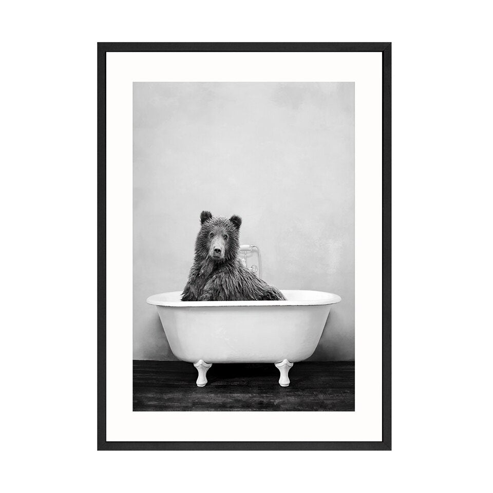 Toile "Bain sauvage"