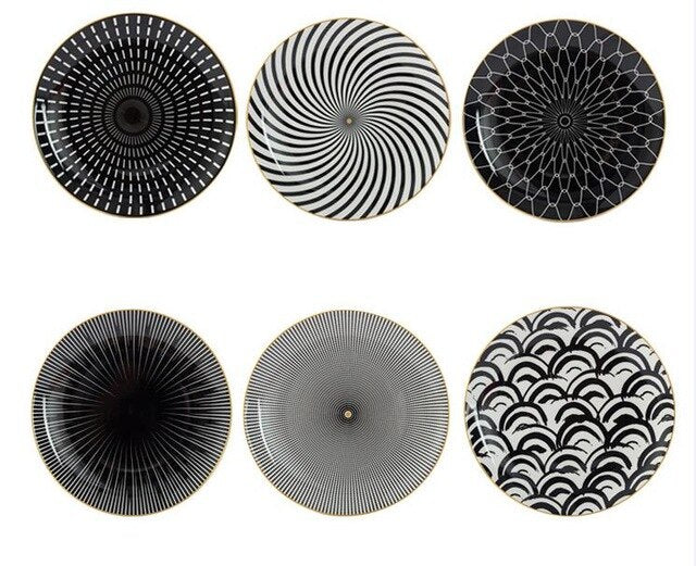 Assiettes géométriques