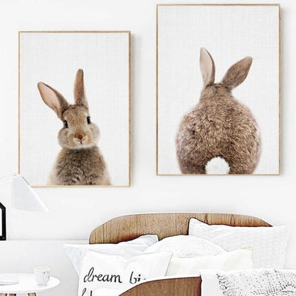 Toile "Lapin malin"