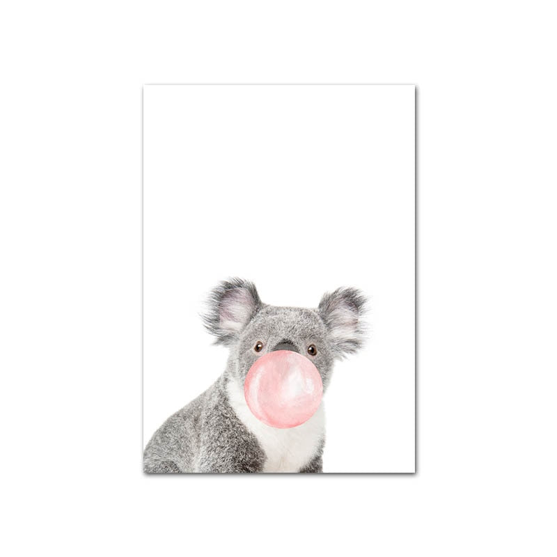 Toile "Bubble gum"