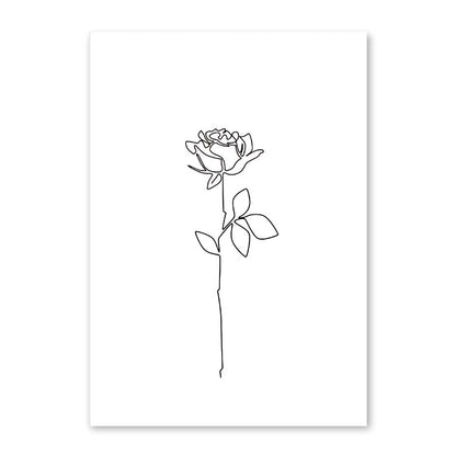 Toile "Simplicité linéaire"