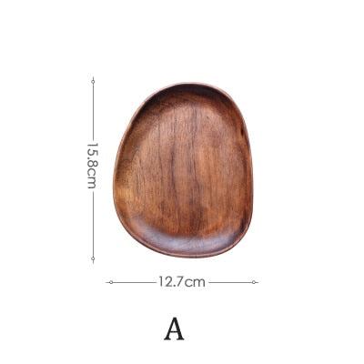 Plat, assiette en bois