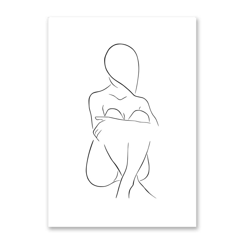 Toile "Simplicité linéaire"