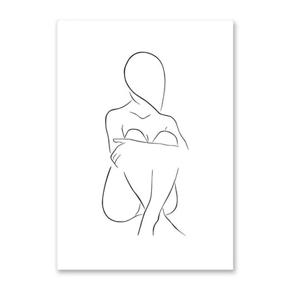 Toile "Simplicité linéaire"