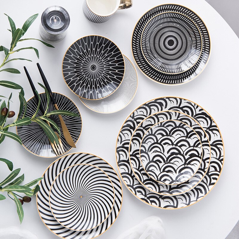 Assiettes géométriques