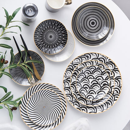 Assiettes géométriques