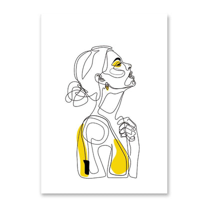 Toile "Simplicité linéaire"