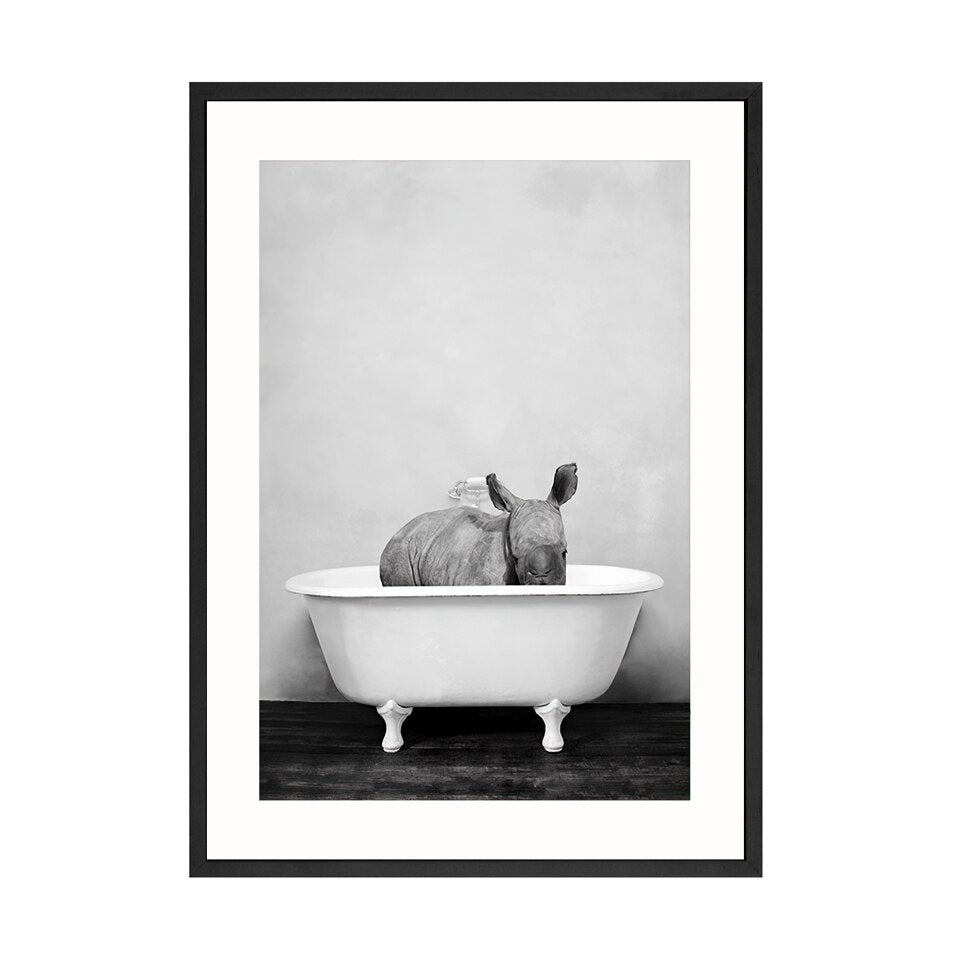 Toile "Bain sauvage"