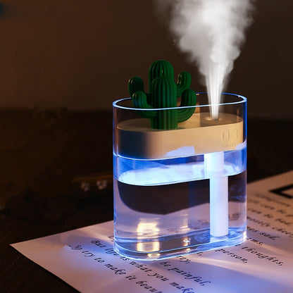 Purificateur d'air, humidificateur, diffuseur d'huile essentielle mini-cactus