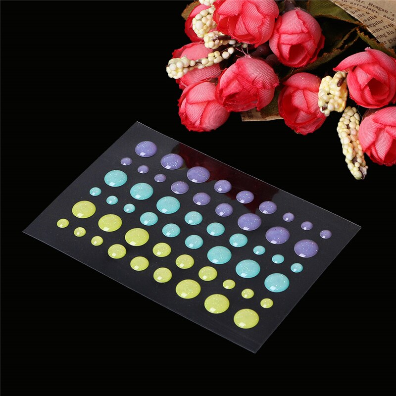 Lot d'autocollants en relief, gouttelettes pastels