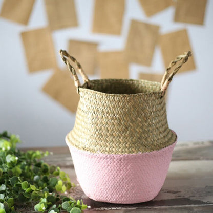 Cache-pot/panier en bambou