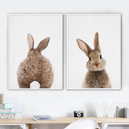 Toile "Lapin malin"