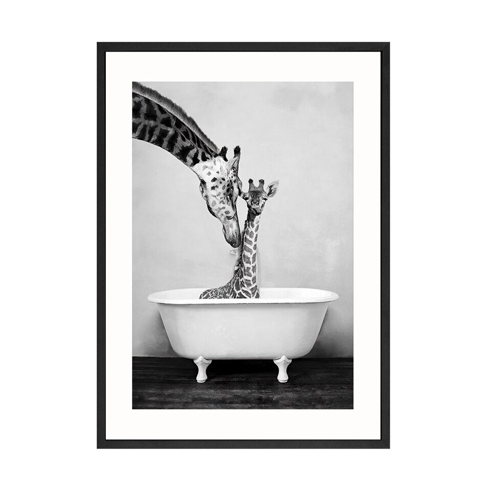 Toile "Bain sauvage"