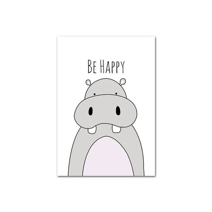 Toile "Encouragements animaliers"