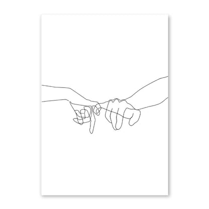 Toile "Simplicité linéaire"