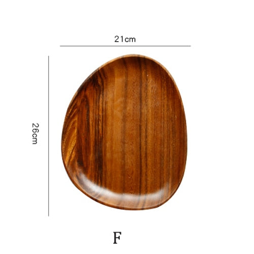 Plat, assiette en bois