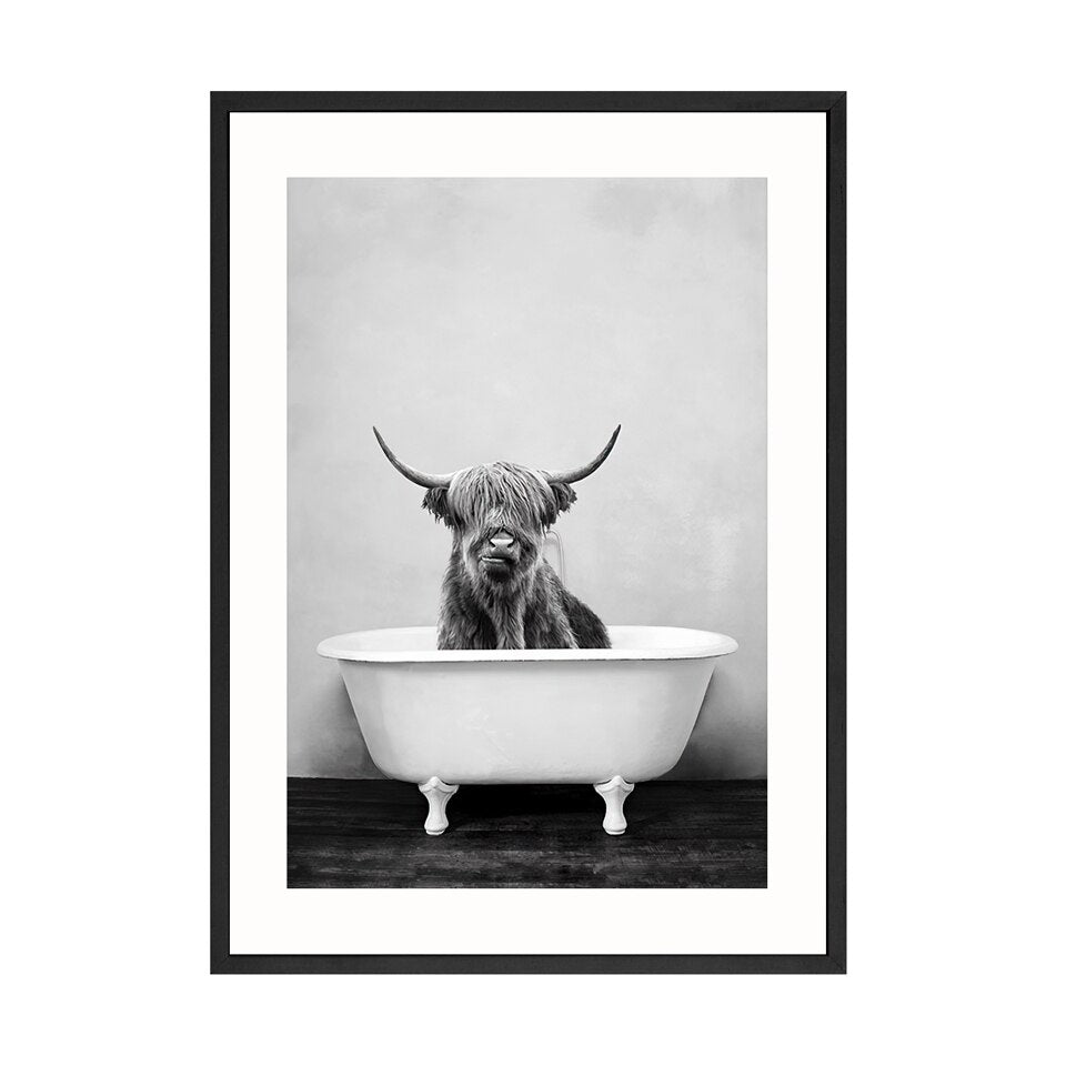 Toile "Bain sauvage"