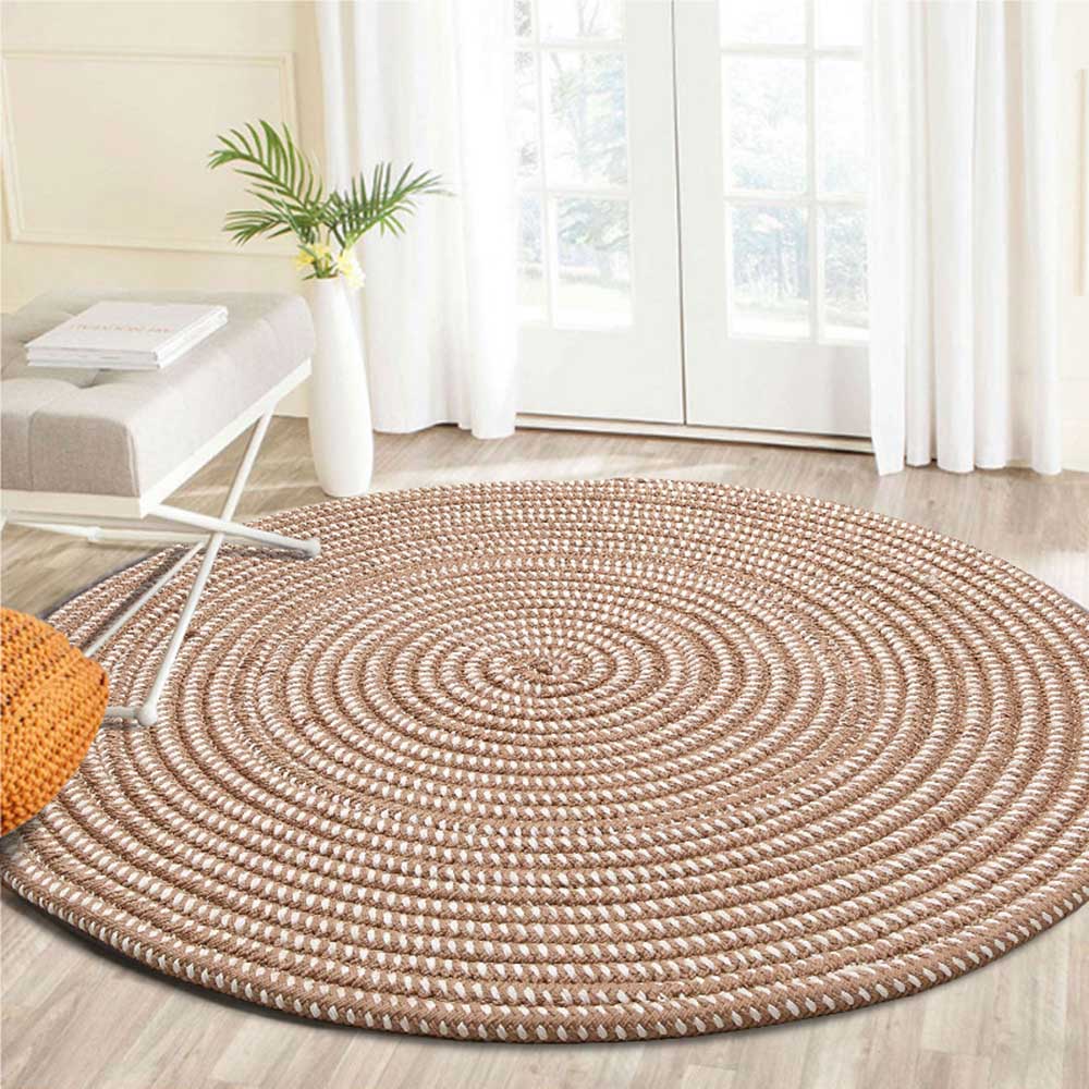 Tapis minimaliste rond